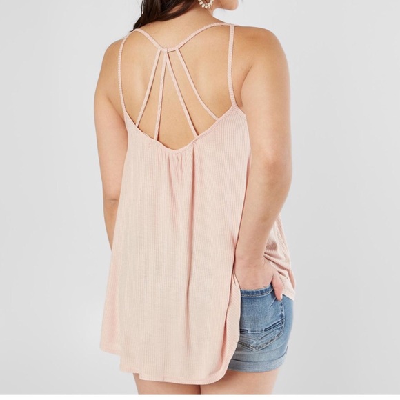 Strappy Ribbed Tank Top - Picture 2 of 3